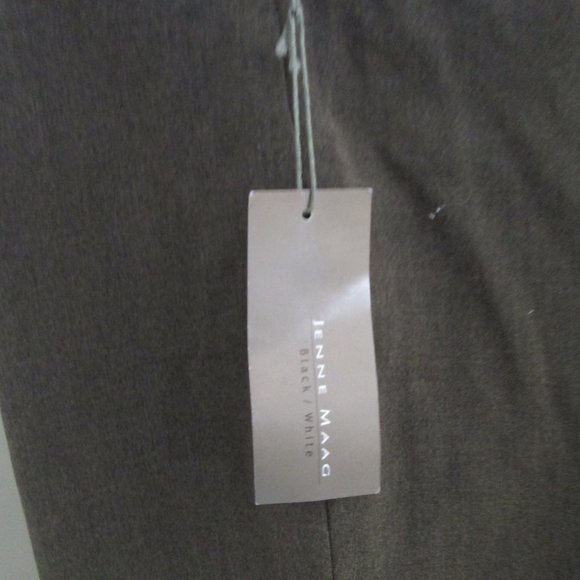 JENNE MAAG Brown Flat Front Wide Waist Stretch Dress Pants/Slacks size 16 NWT - Picture 4 of 9